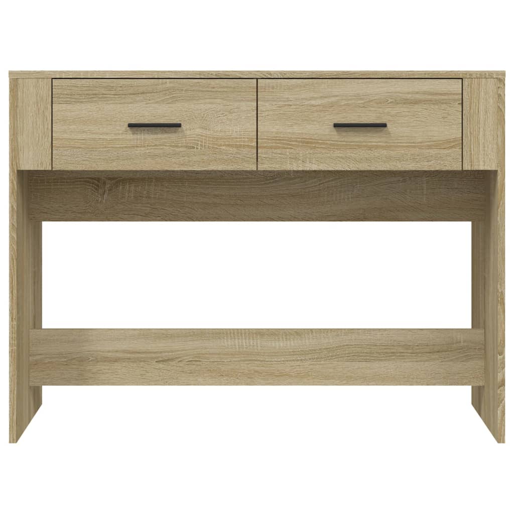 Console table, sonoma oak, 100x39x75 cm, processed wood