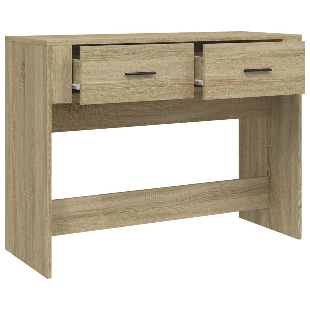 Console table, sonoma oak, 100x39x75 cm, processed wood