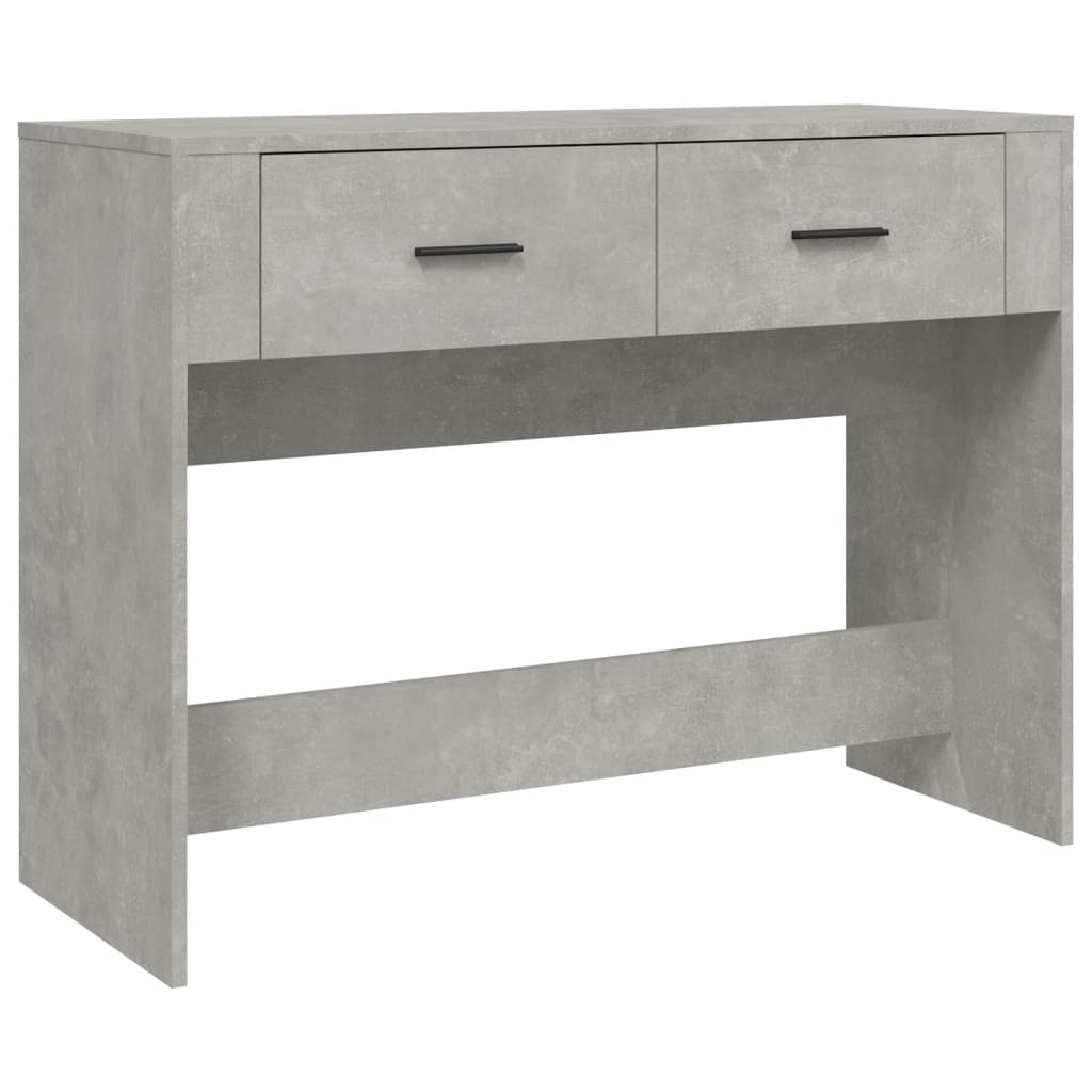 Console table, concrete grey, 100x39x75 cm, processed wood