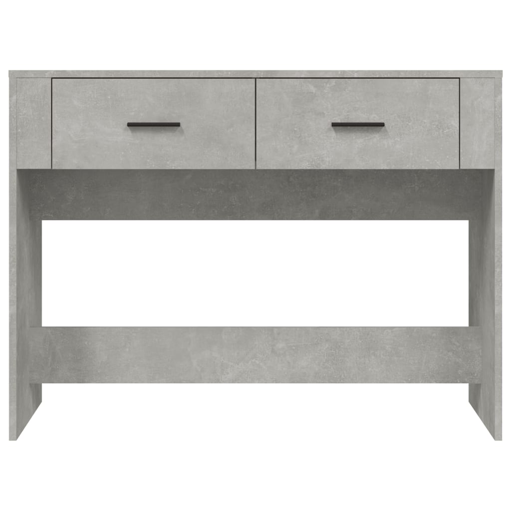 Console table, concrete grey, 100x39x75 cm, processed wood