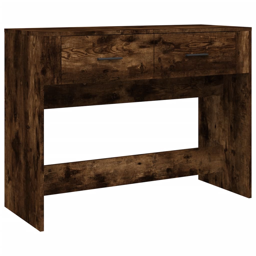 Console table, smoked oak, 100x39x75 cm, processed wood