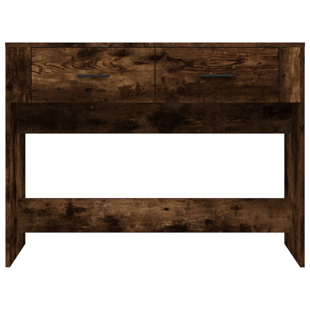 Console table, smoked oak, 100x39x75 cm, processed wood