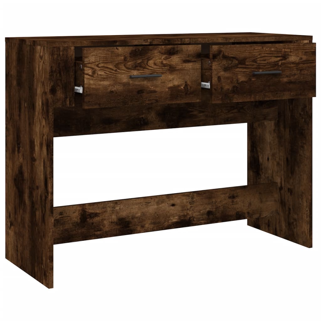 Console table, smoked oak, 100x39x75 cm, processed wood