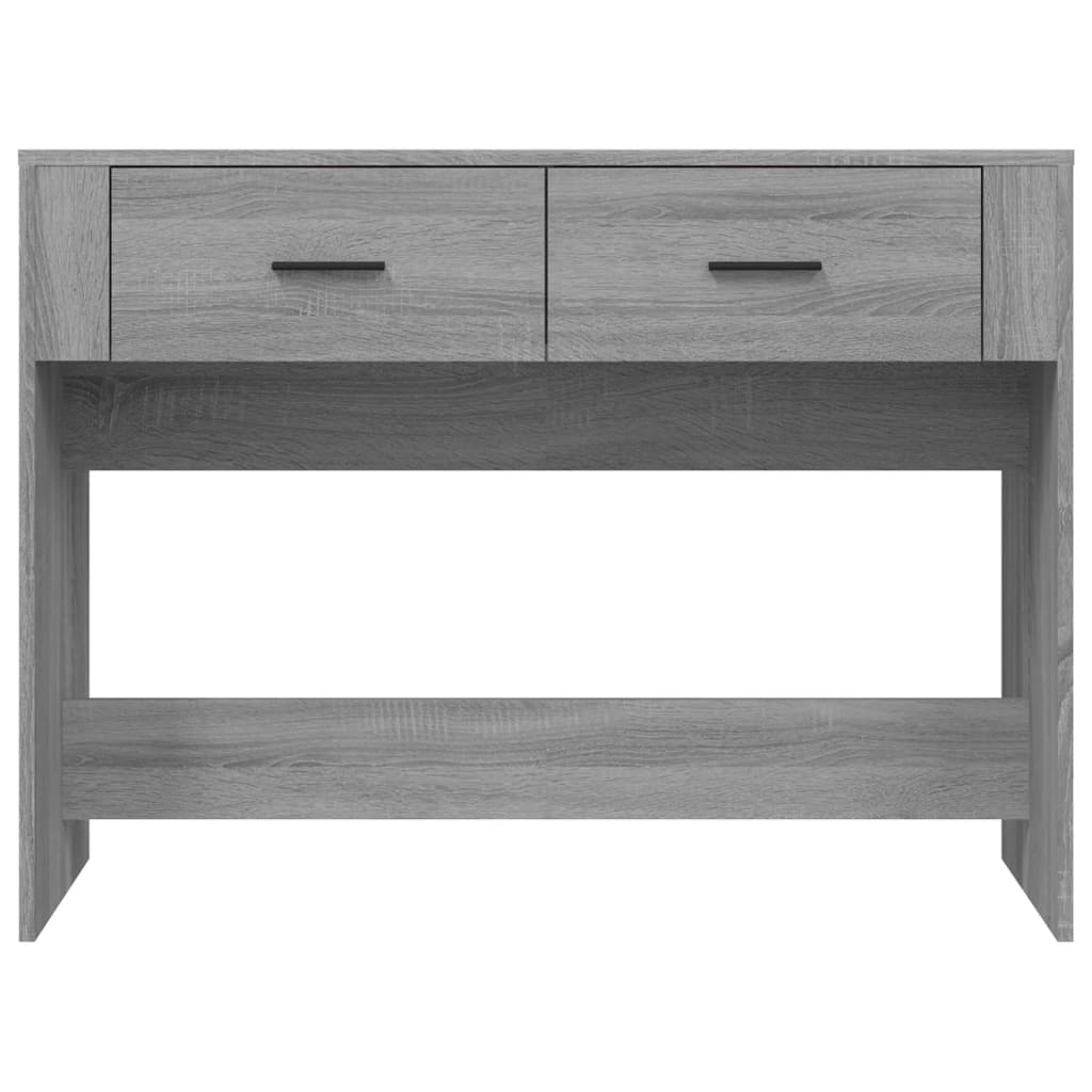 Console table, sonoma grey, 100x39x75 cm, processed wood