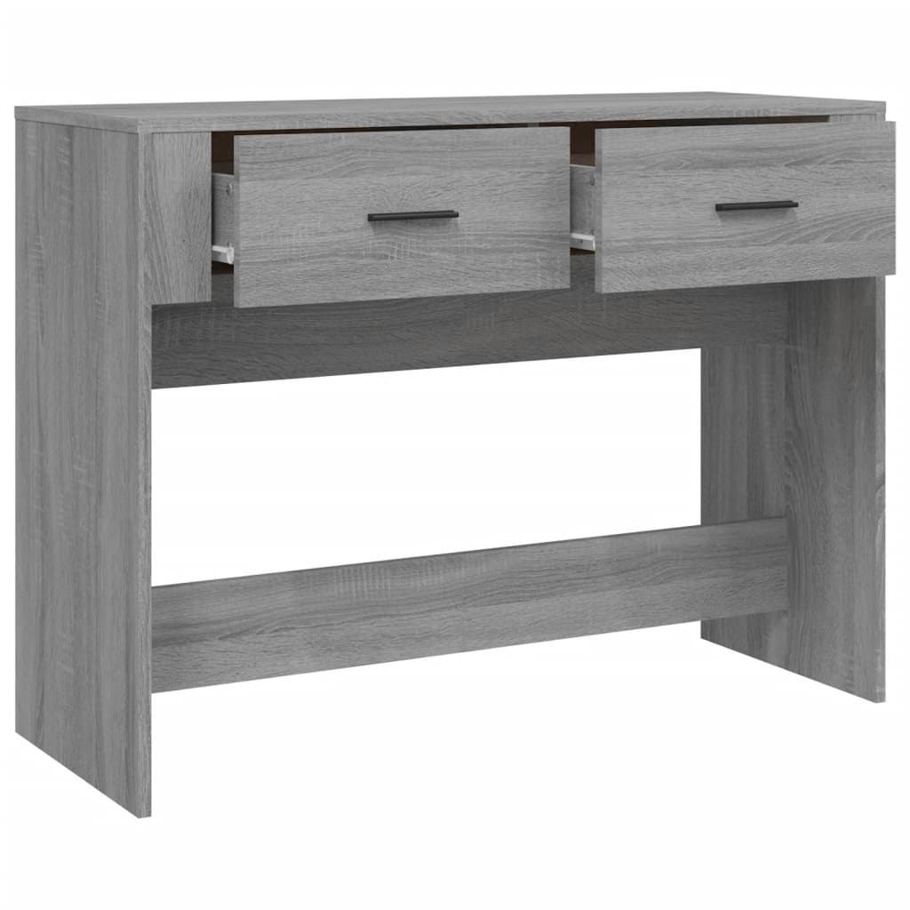 Console table, sonoma grey, 100x39x75 cm, processed wood