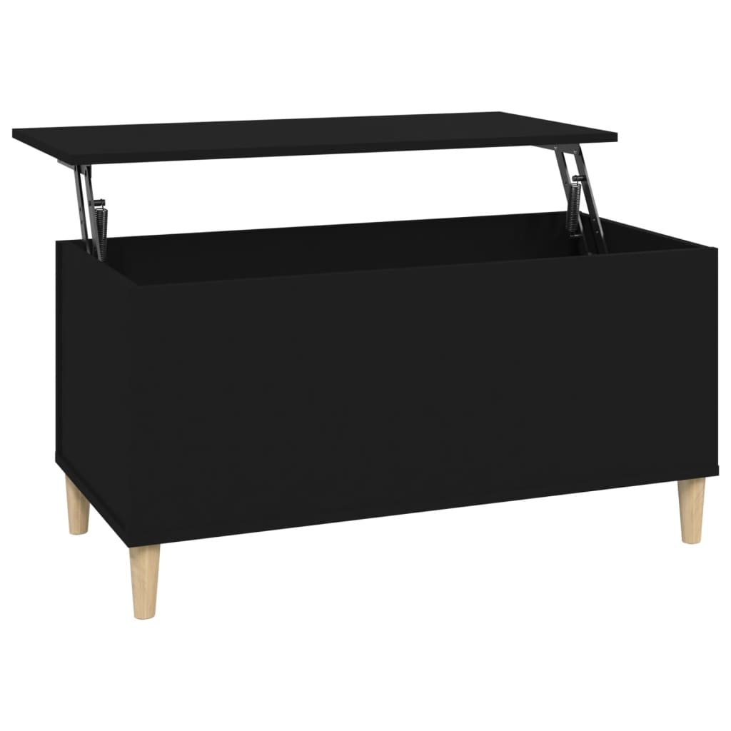 Coffee table, black, 90x44.5x45 cm, composite wood