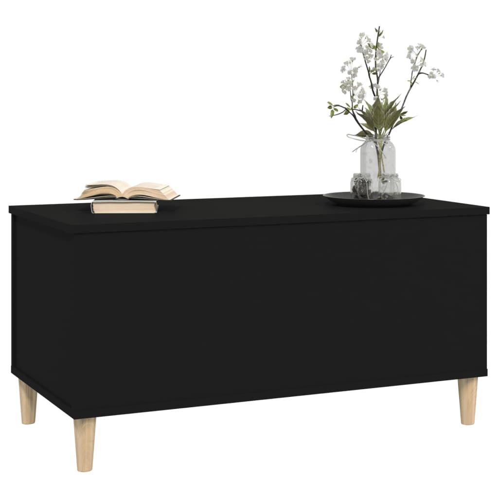 Coffee table, black, 90x44.5x45 cm, composite wood