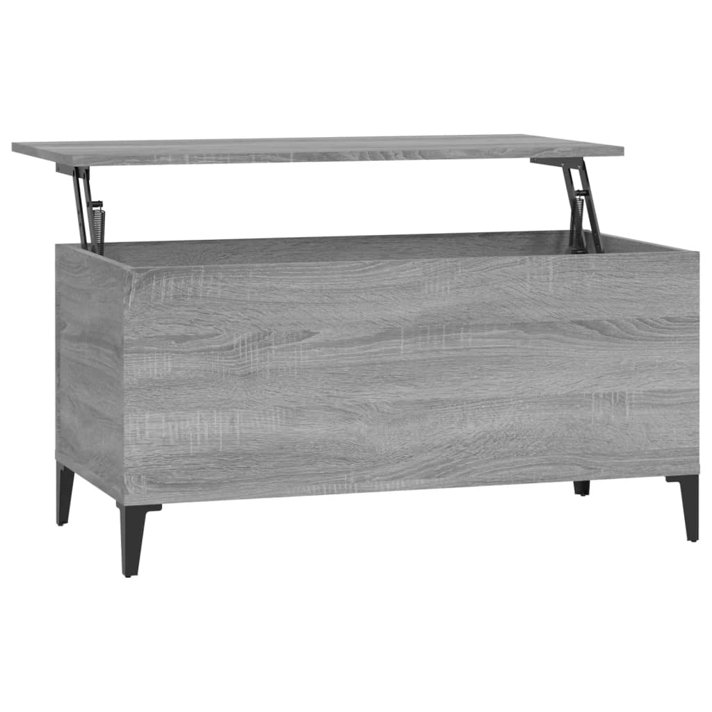 Coffee table, sonoma gray, 90x44.5x45 cm, composite wood