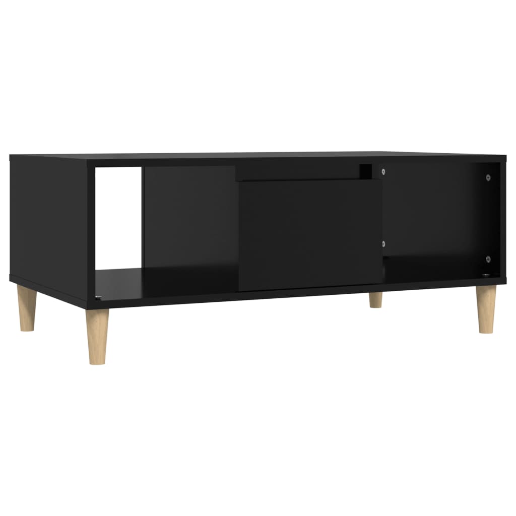 Coffee table, black, 90x50x36.5 cm, processed wood