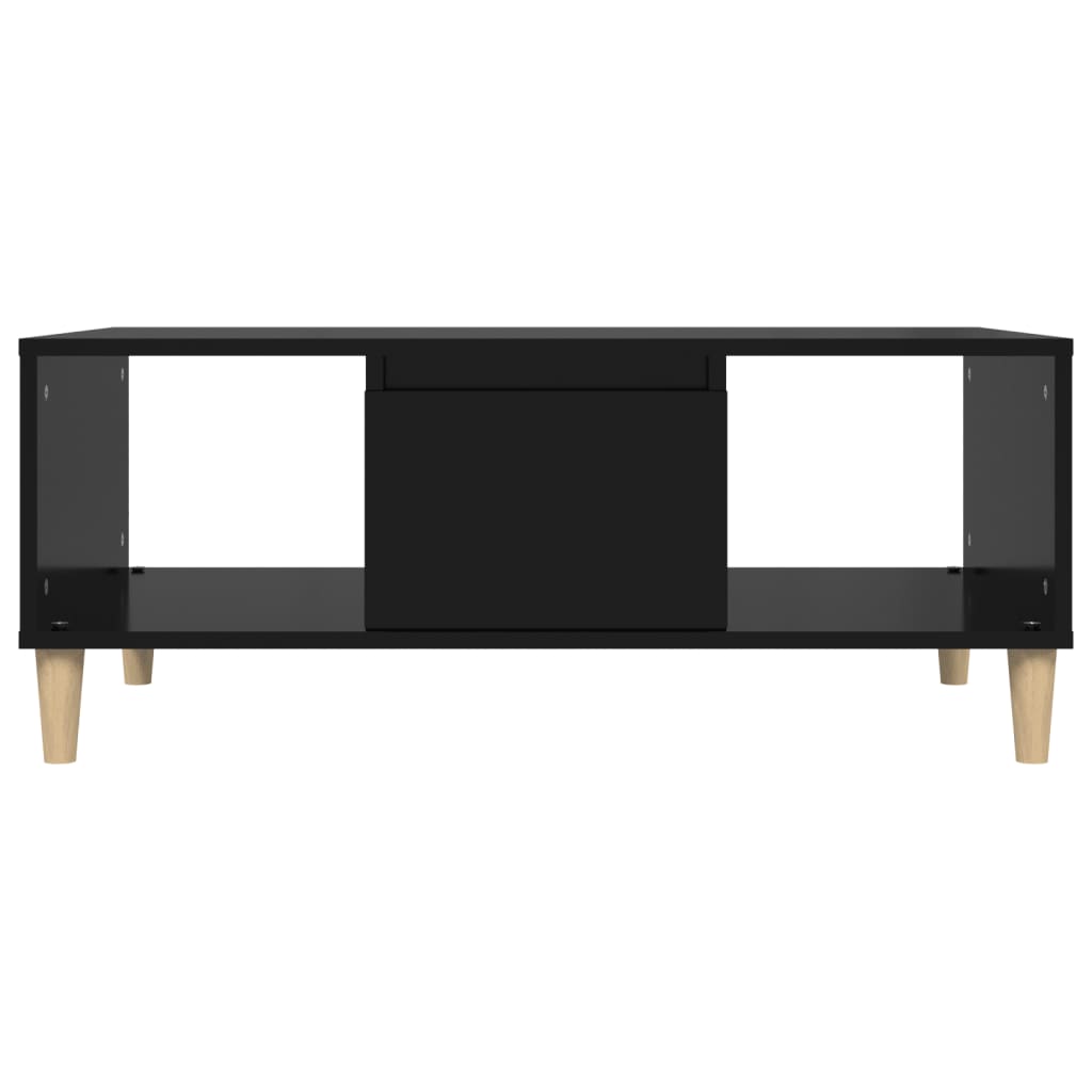 Coffee table, black, 90x50x36.5 cm, processed wood