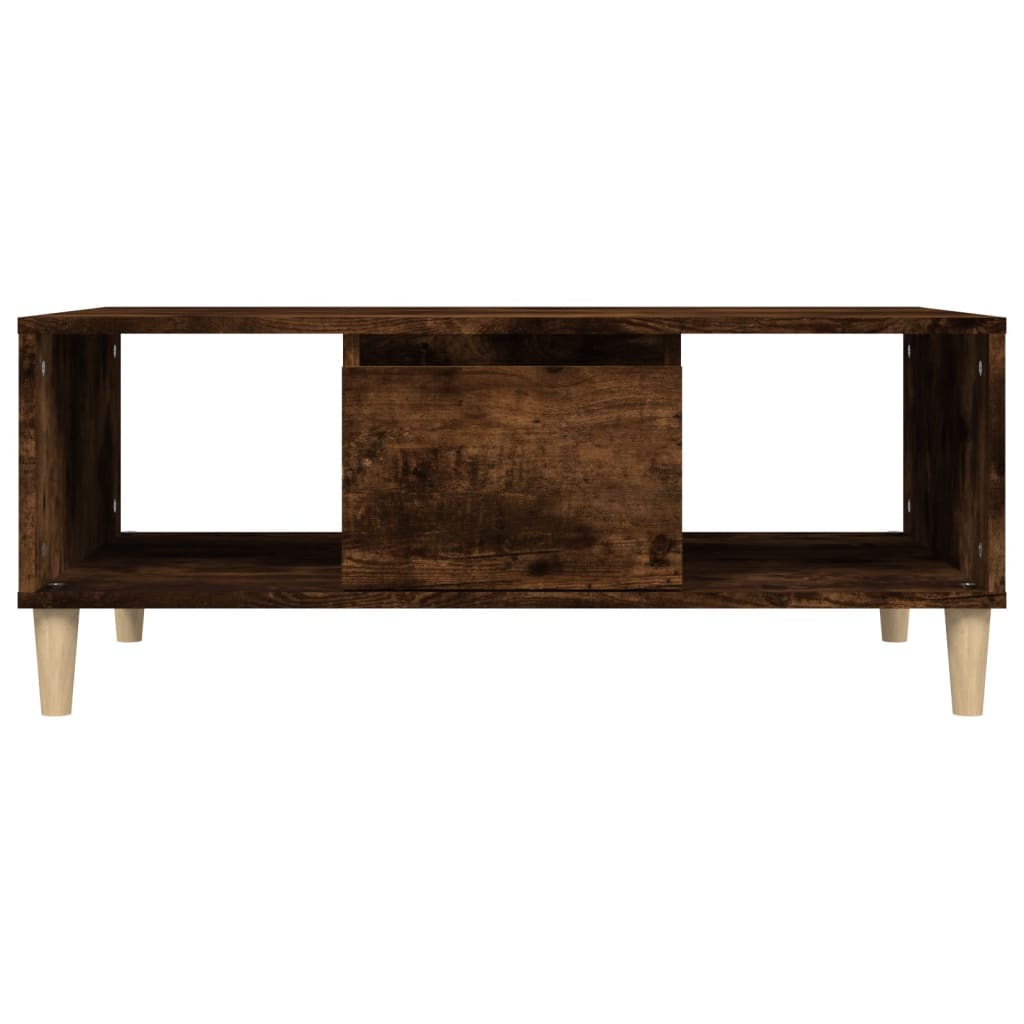 Coffee table, smoked oak, 90x50x36.5 cm, processed wood