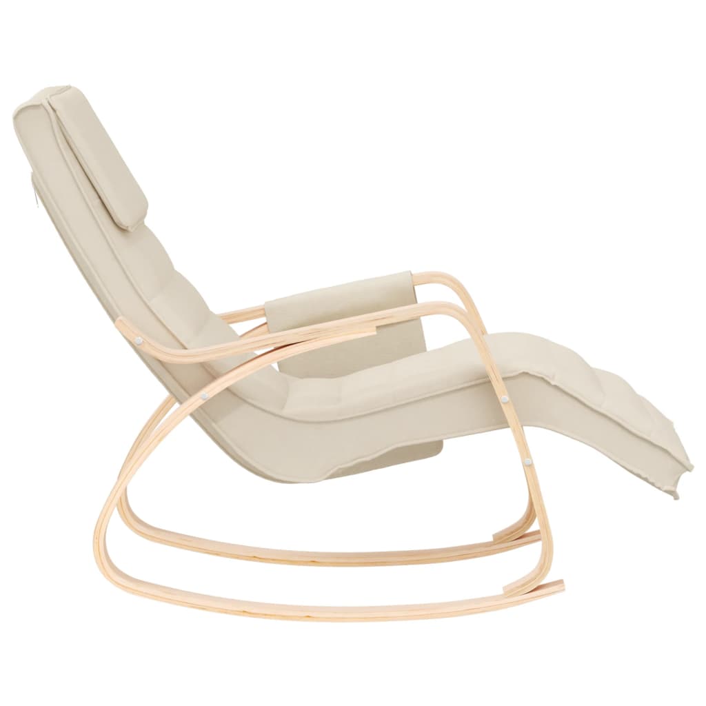 Rocking chair, cream, textile