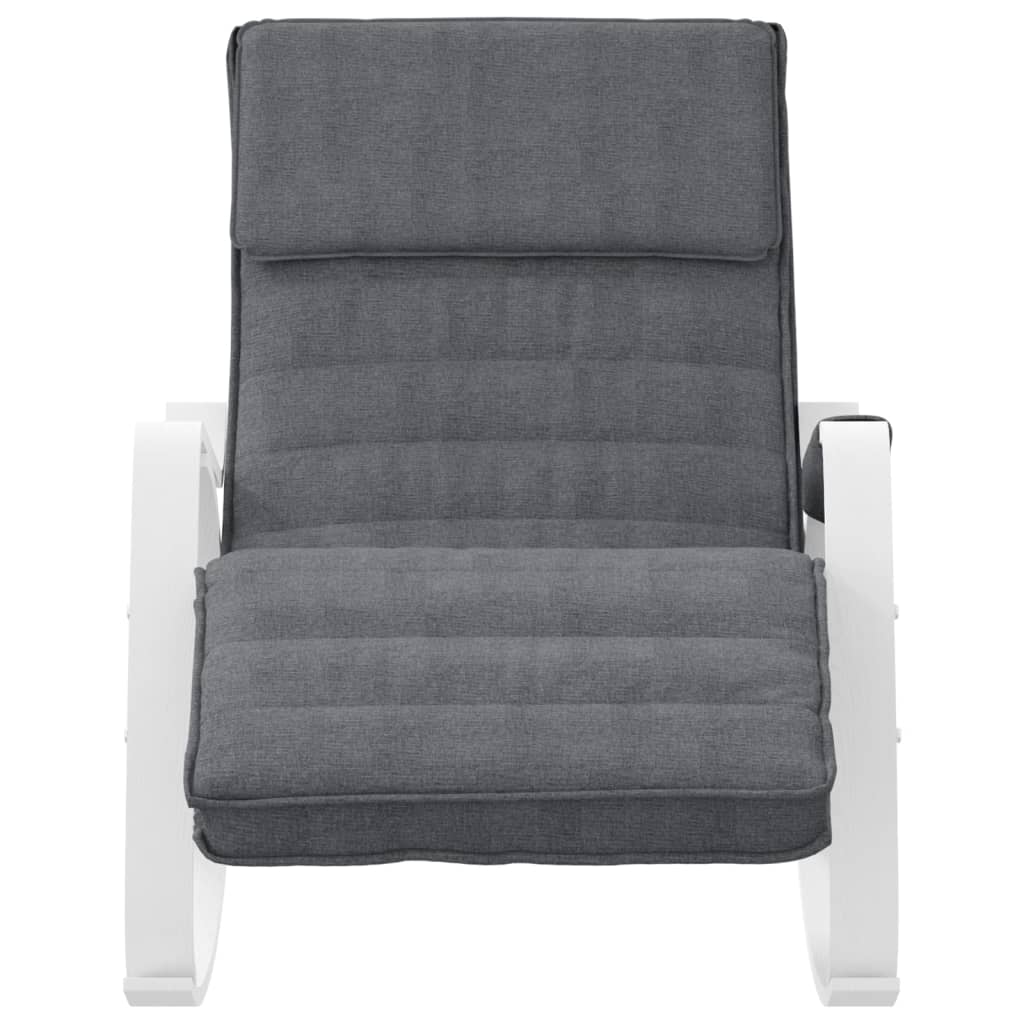 Rocking chair, dark grey, textile