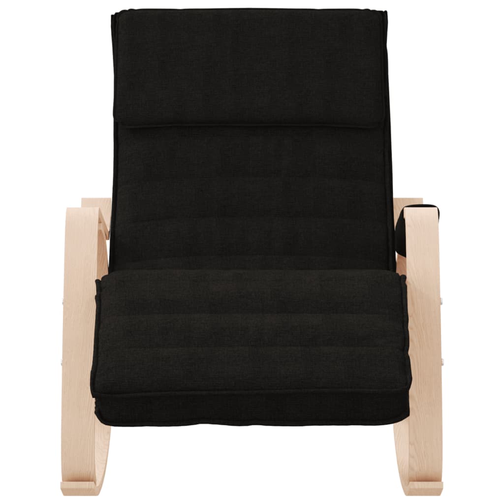 Rocking chair, black, textile