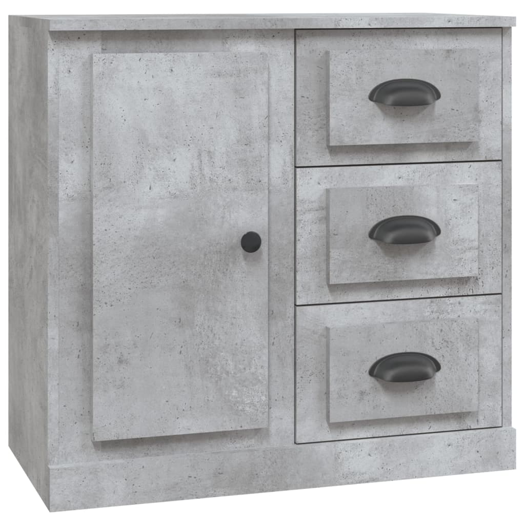 Sideboard, concrete grey, 70x35.5x67.5 cm, processed wood