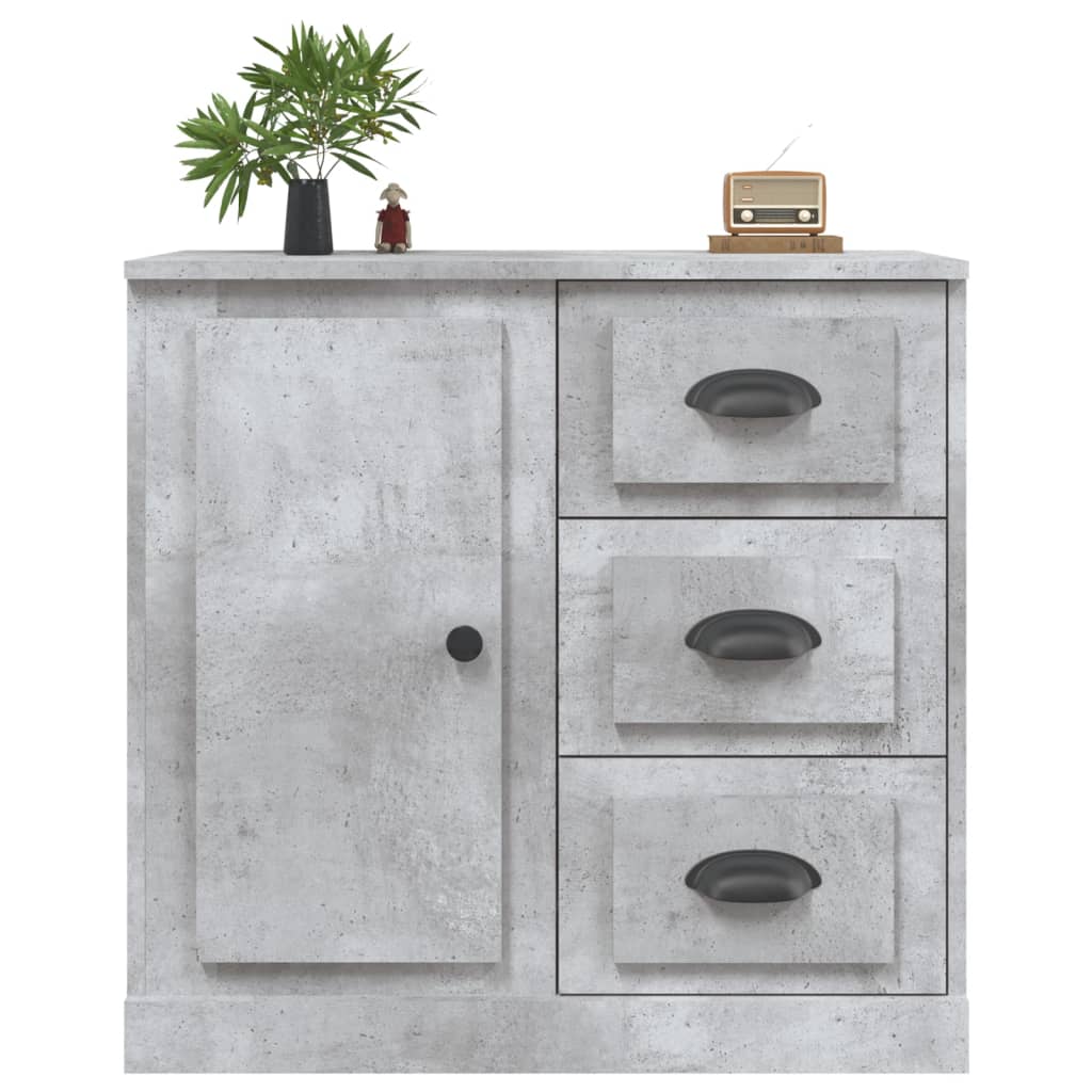 Sideboard, concrete grey, 70x35.5x67.5 cm, processed wood