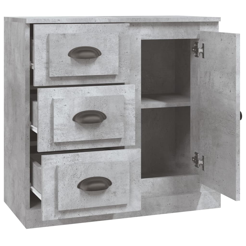 Sideboard, concrete grey, 70x35.5x67.5 cm, processed wood