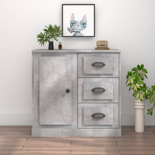 Sideboard, concrete grey, 70x35.5x67.5 cm, processed wood