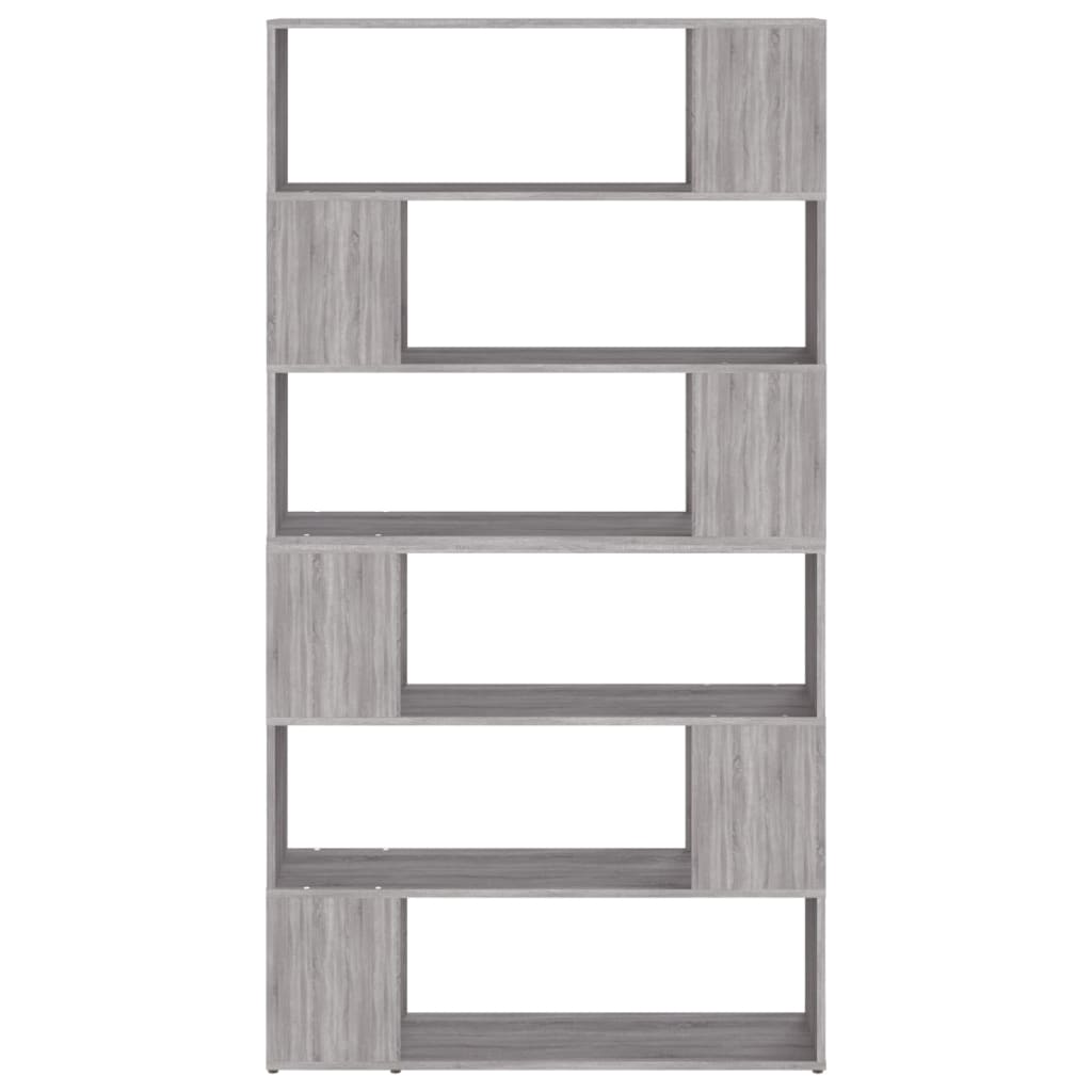 Bookcase/Room divider, sonoma grey, 100x24x188 cm