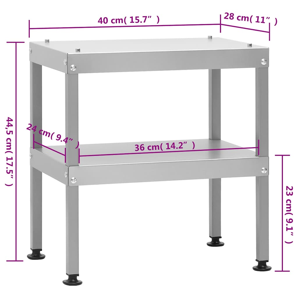 Grill smoker with table, galvanized steel