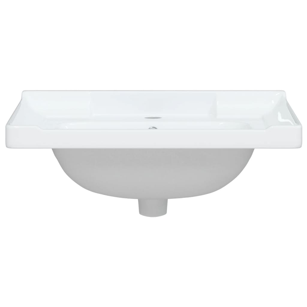 White bathroom sink 61x48x23 cm, square, ceramic