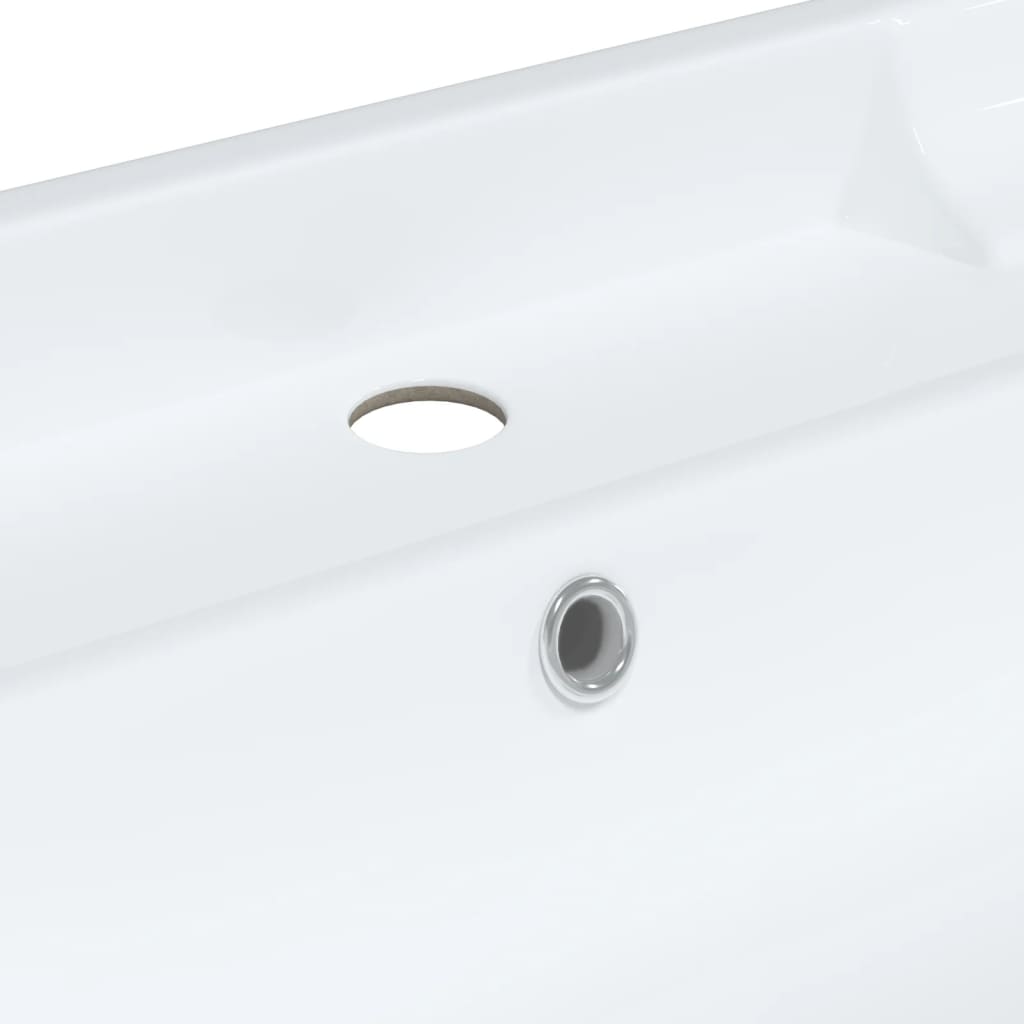 White bathroom sink 71x48x23 cm, rectangular, ceramic