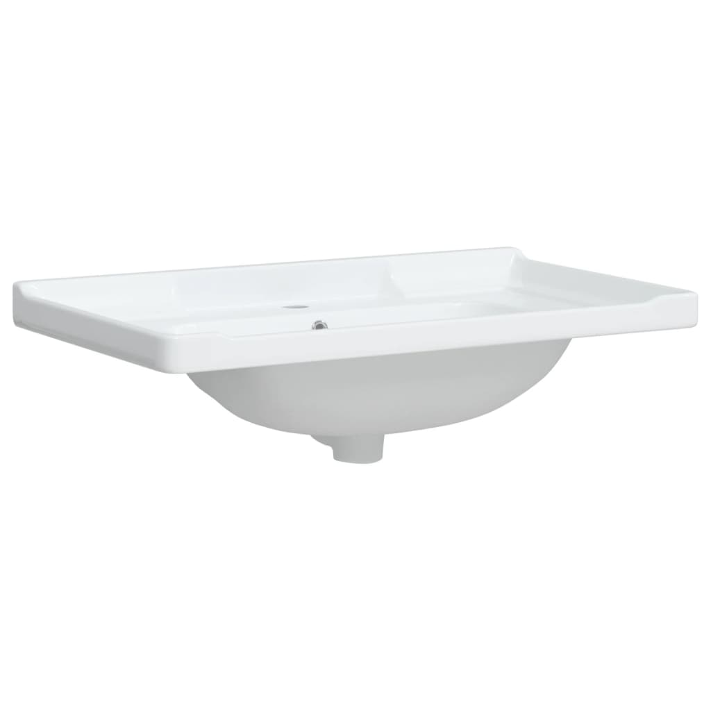 White bathroom sink 81x48x23 cm, oval, ceramic