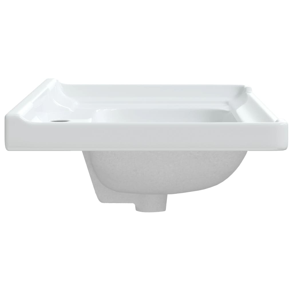 White bathroom sink 81x48x23 cm, oval, ceramic