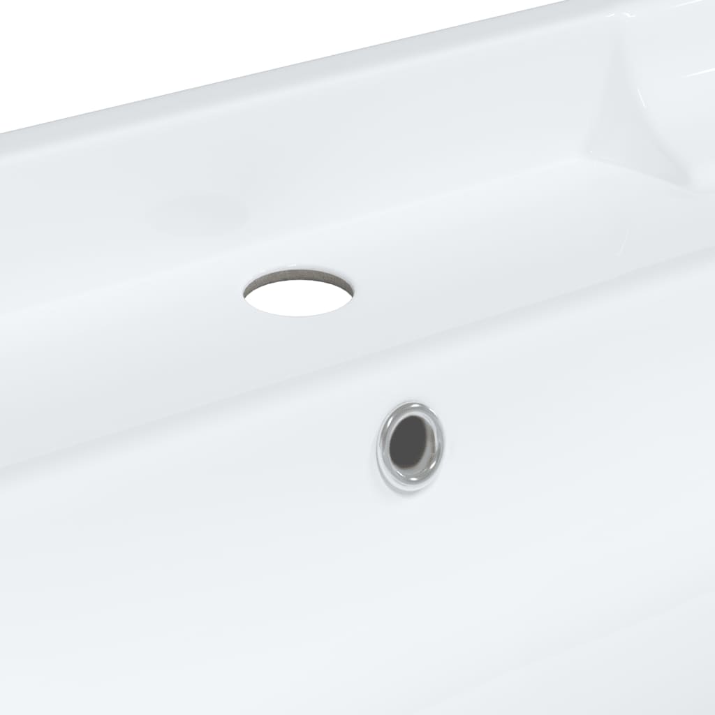 White bathroom sink 81x48x23 cm, oval, ceramic