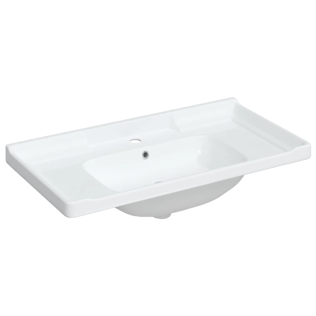 White bathroom sink 91.5x48x23 cm, oval, ceramic