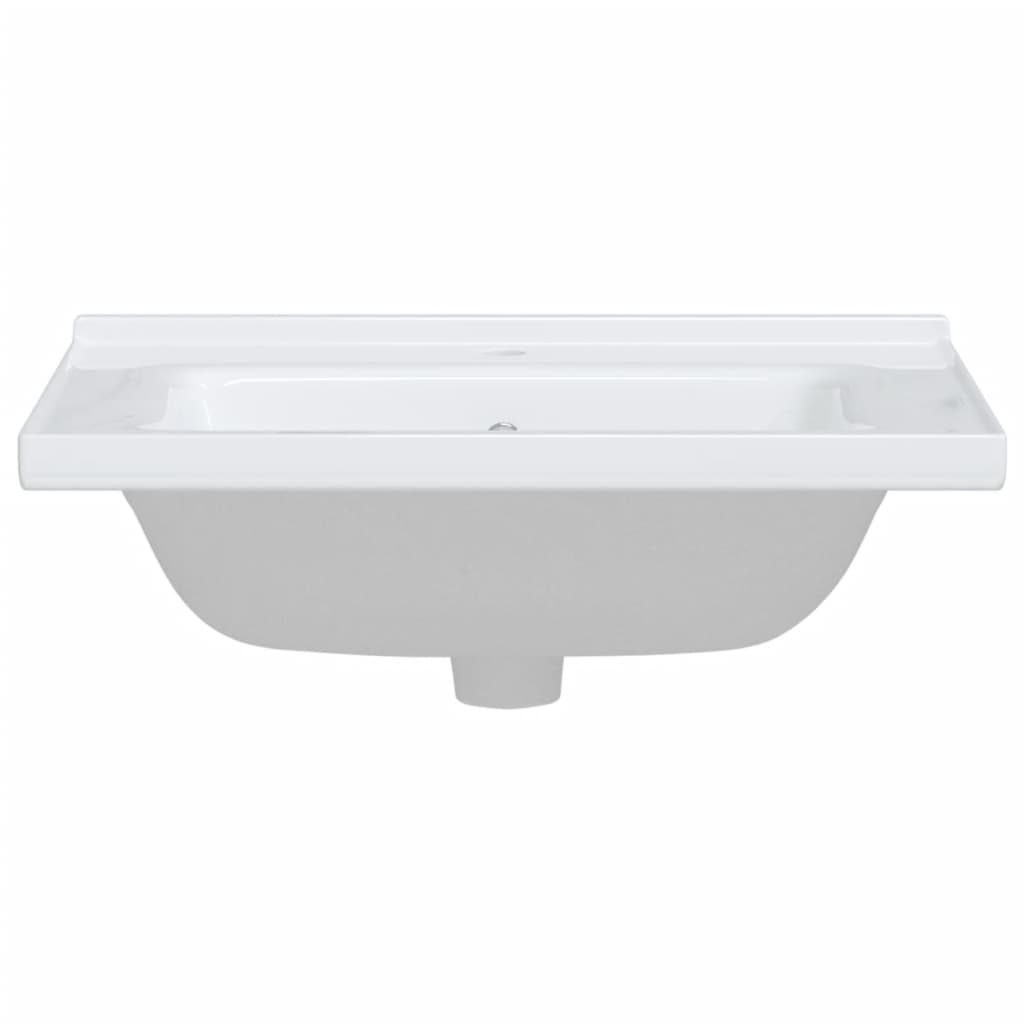 White bathroom sink 61x48x19.5 cm, oval, ceramic