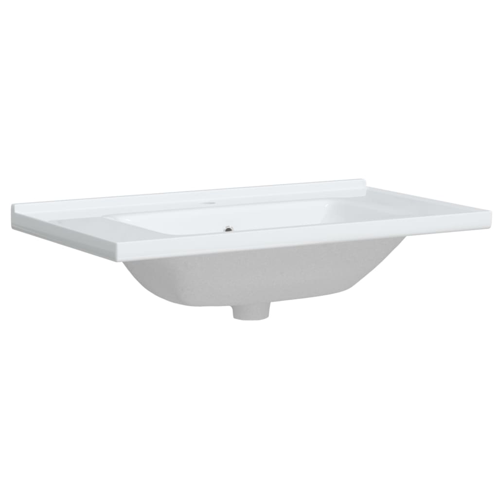 White bathroom sink 81x48x19.5 cm, oval, ceramic