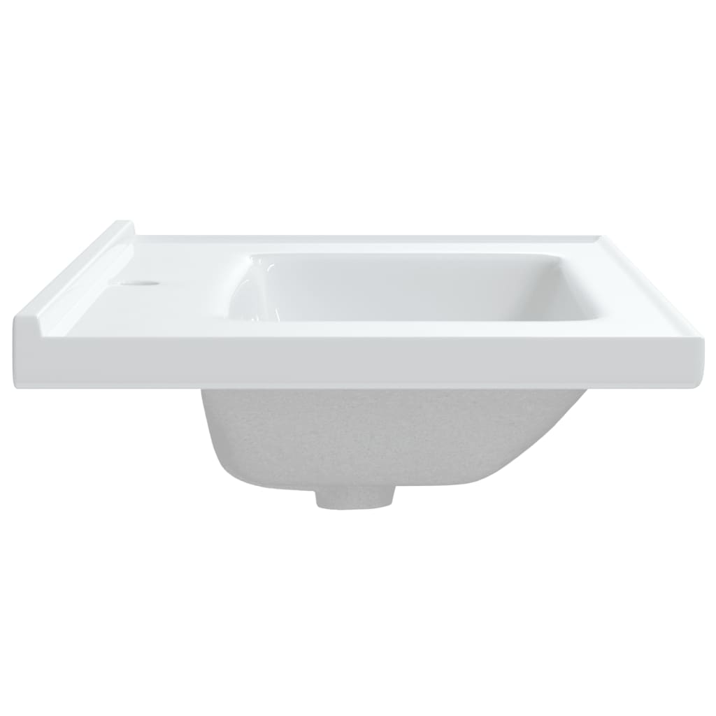 White bathroom sink 81x48x19.5 cm, oval, ceramic