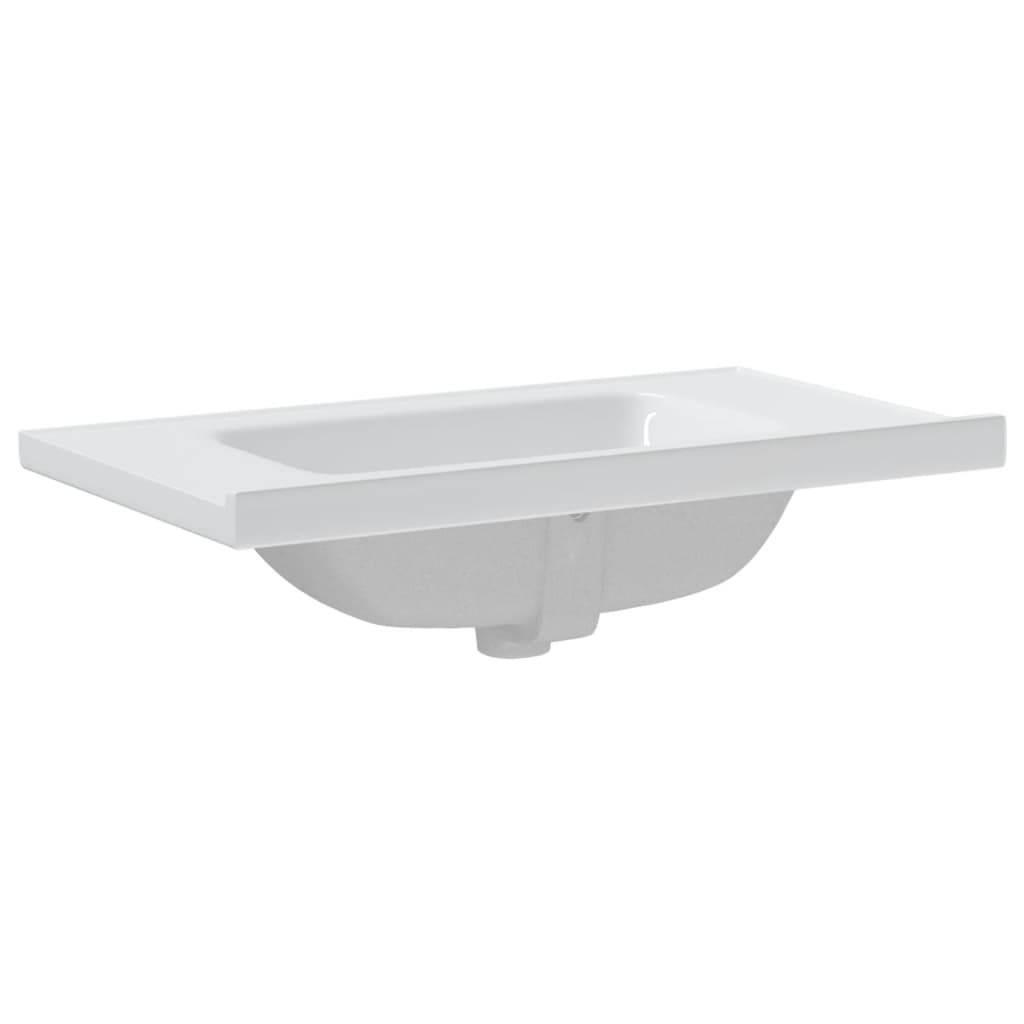 White bathroom sink 81x48x19.5 cm, oval, ceramic