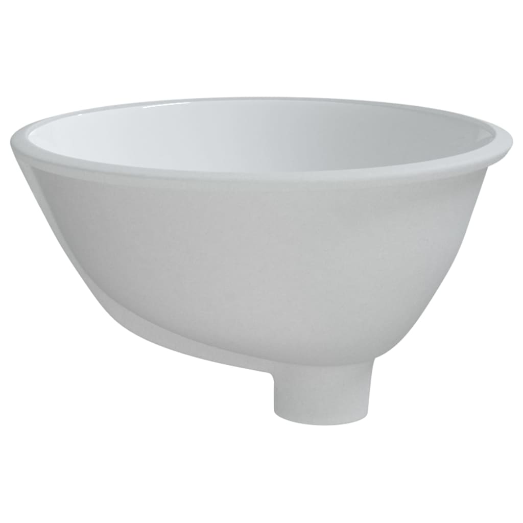 White bathroom sink 33x29x16.5 cm, oval, ceramic