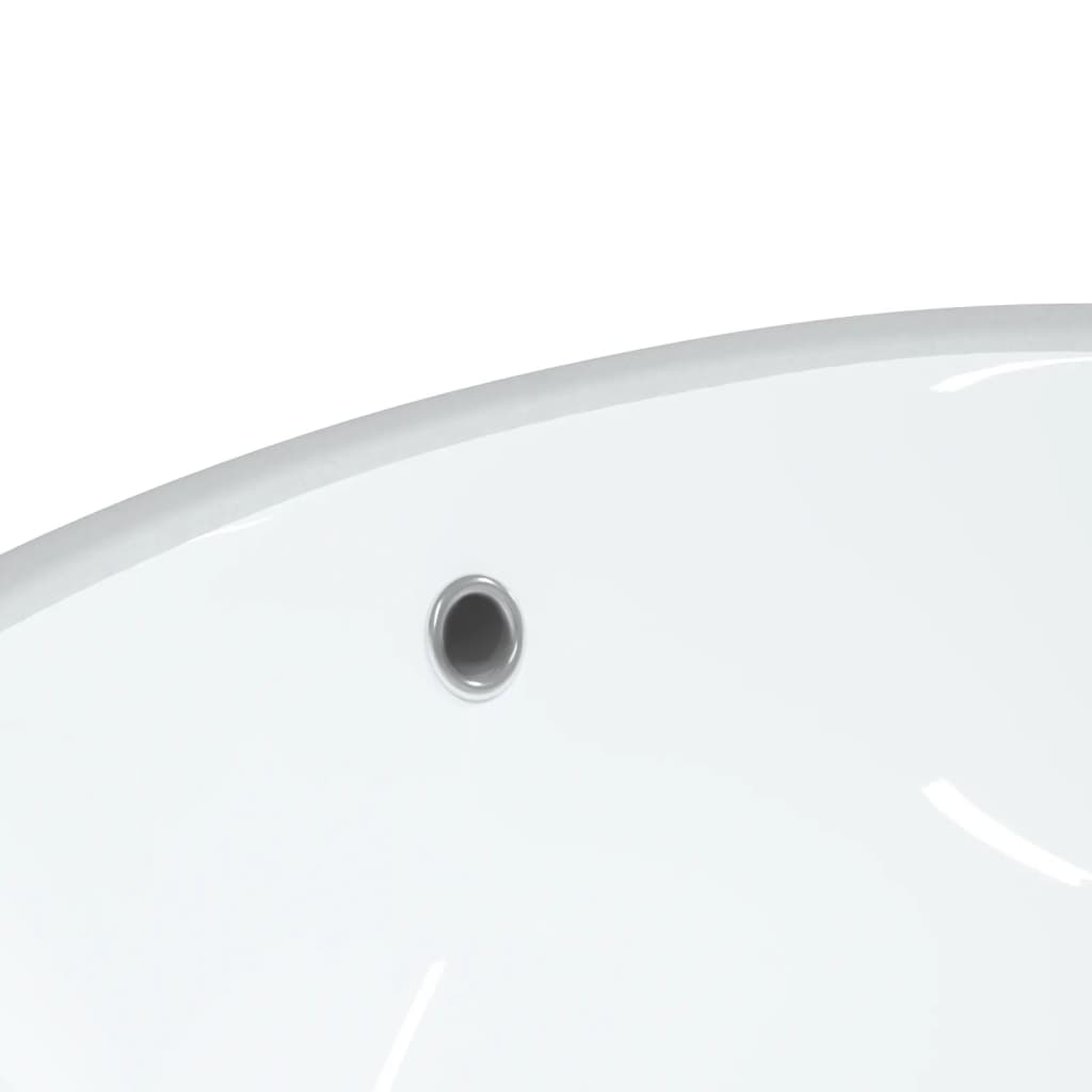 White bathroom sink 33x29x16.5 cm, oval, ceramic