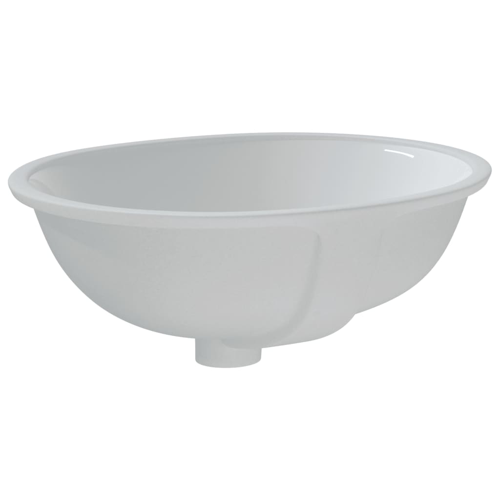 White bathroom sink 49x40.5x21 cm, oval, ceramic