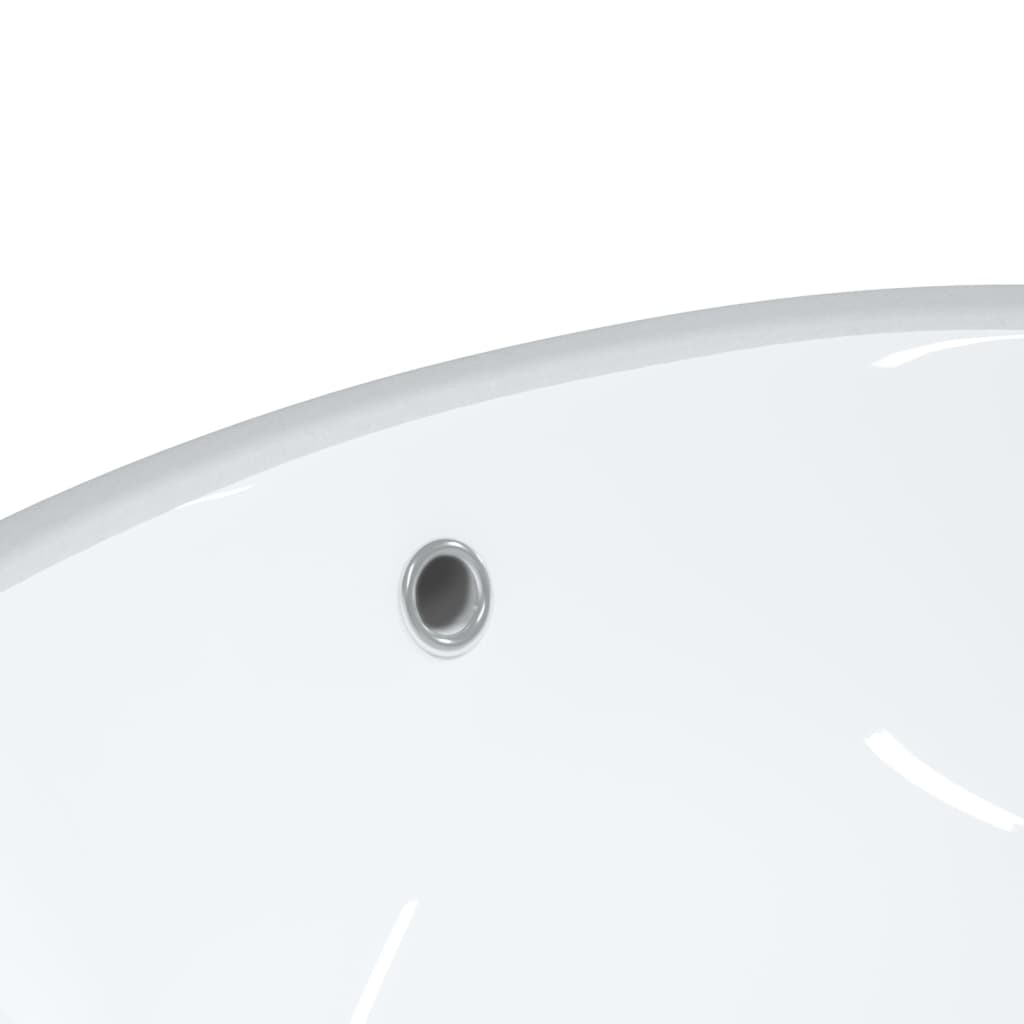 White bathroom sink 49x40.5x21 cm, oval, ceramic