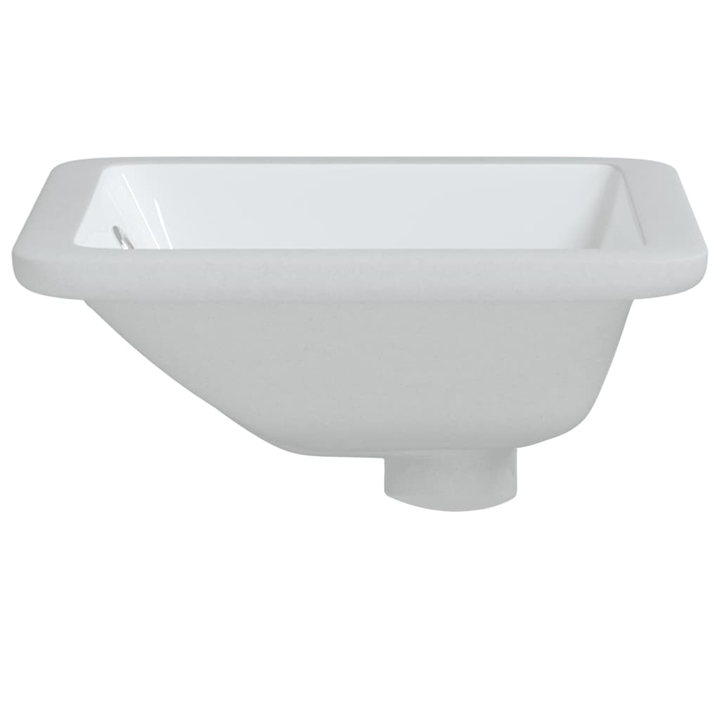 White bathroom sink 30.5x27x14 cm, oval, ceramic