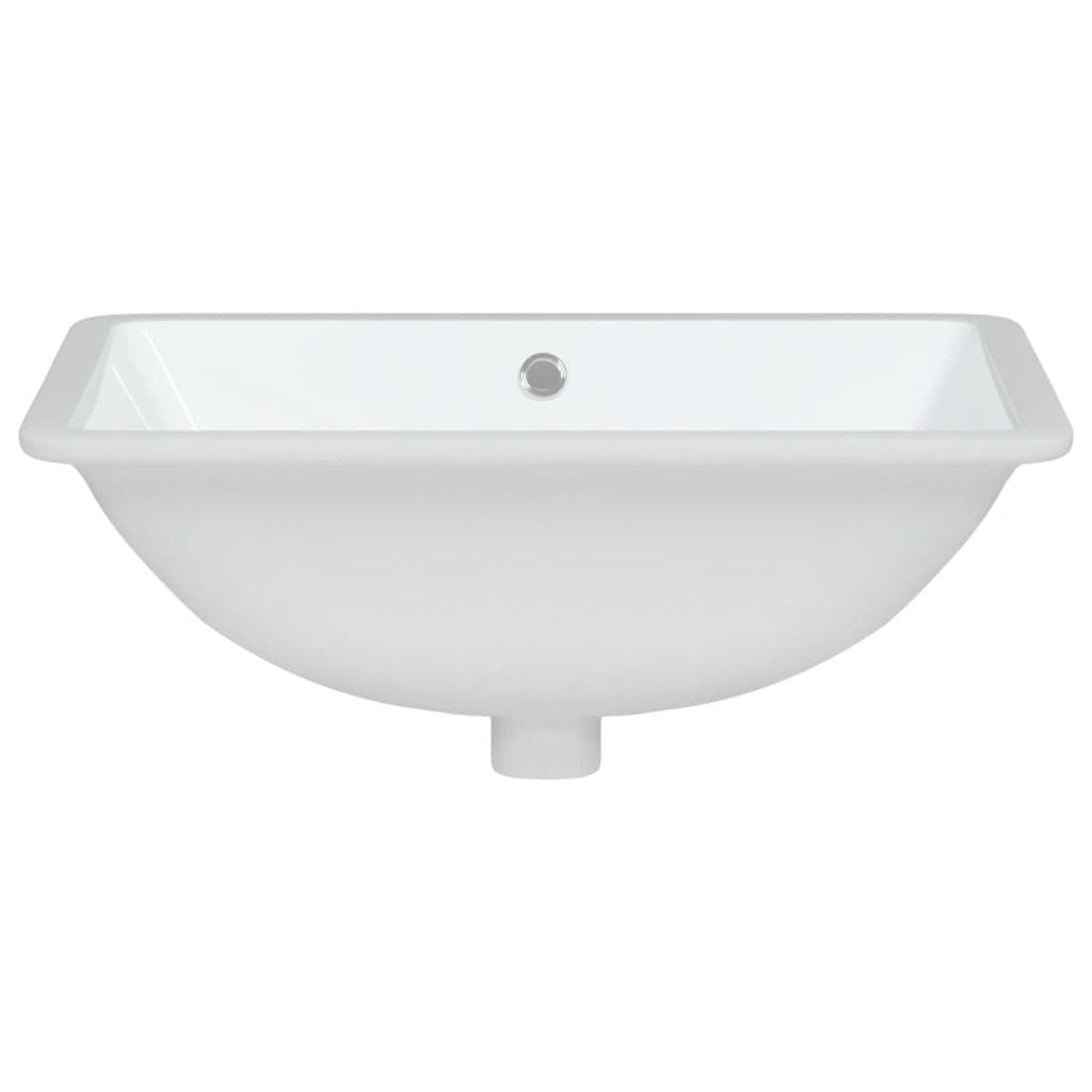 White bathroom sink 47.5x35x19.5 cm, rectangular, ceramic