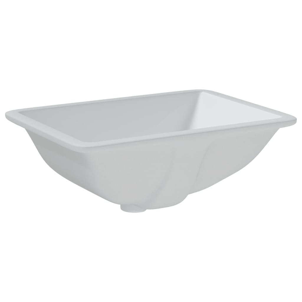 White bathroom sink 47.5x35x19.5 cm, rectangular, ceramic