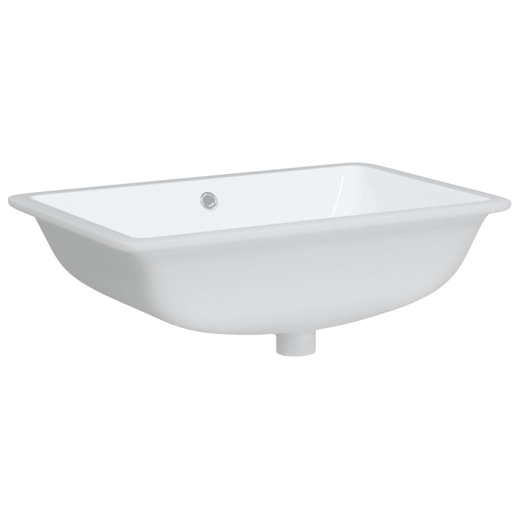 White bathroom sink 60x40x21 cm, oval, ceramic