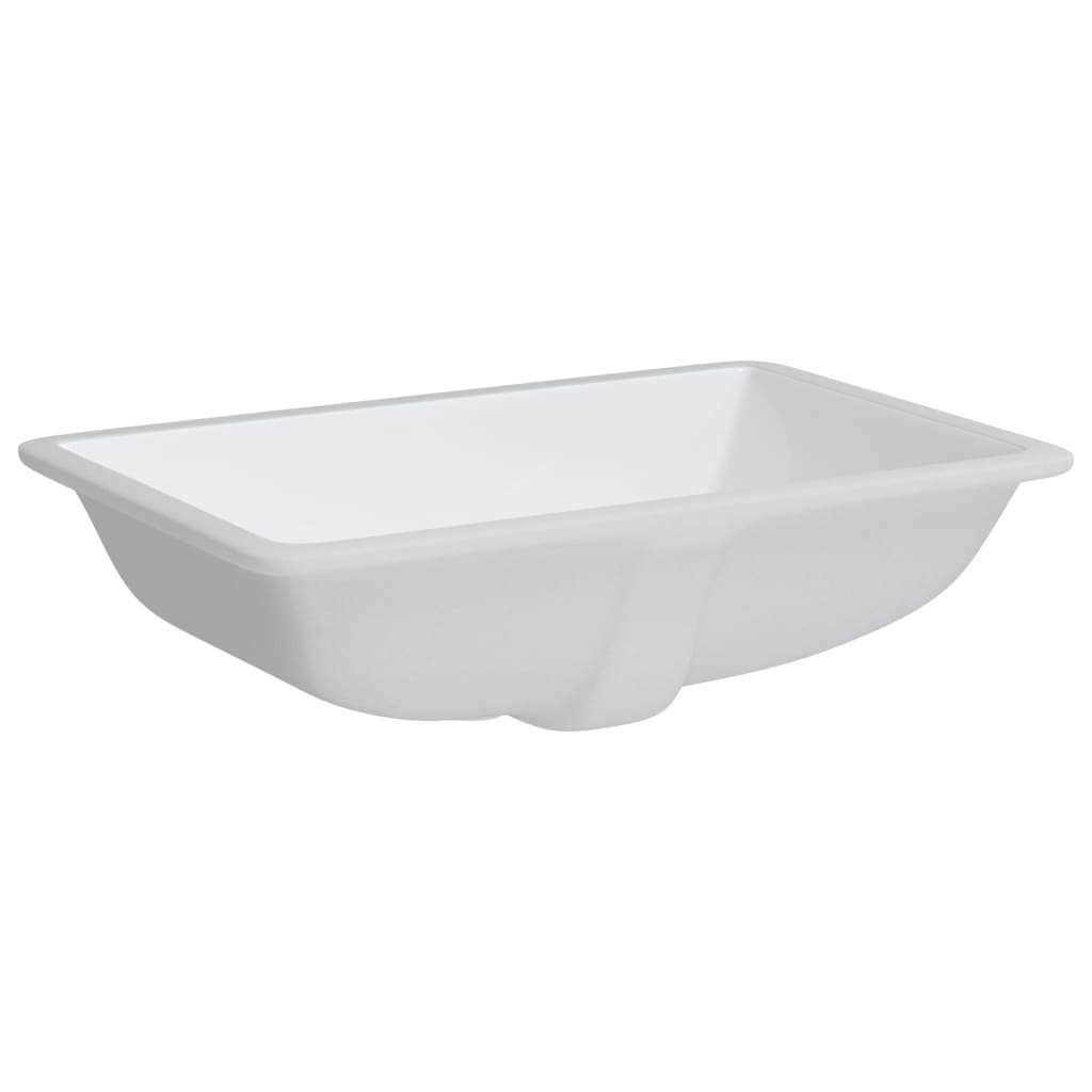 White bathroom sink 60x40x21 cm, oval, ceramic