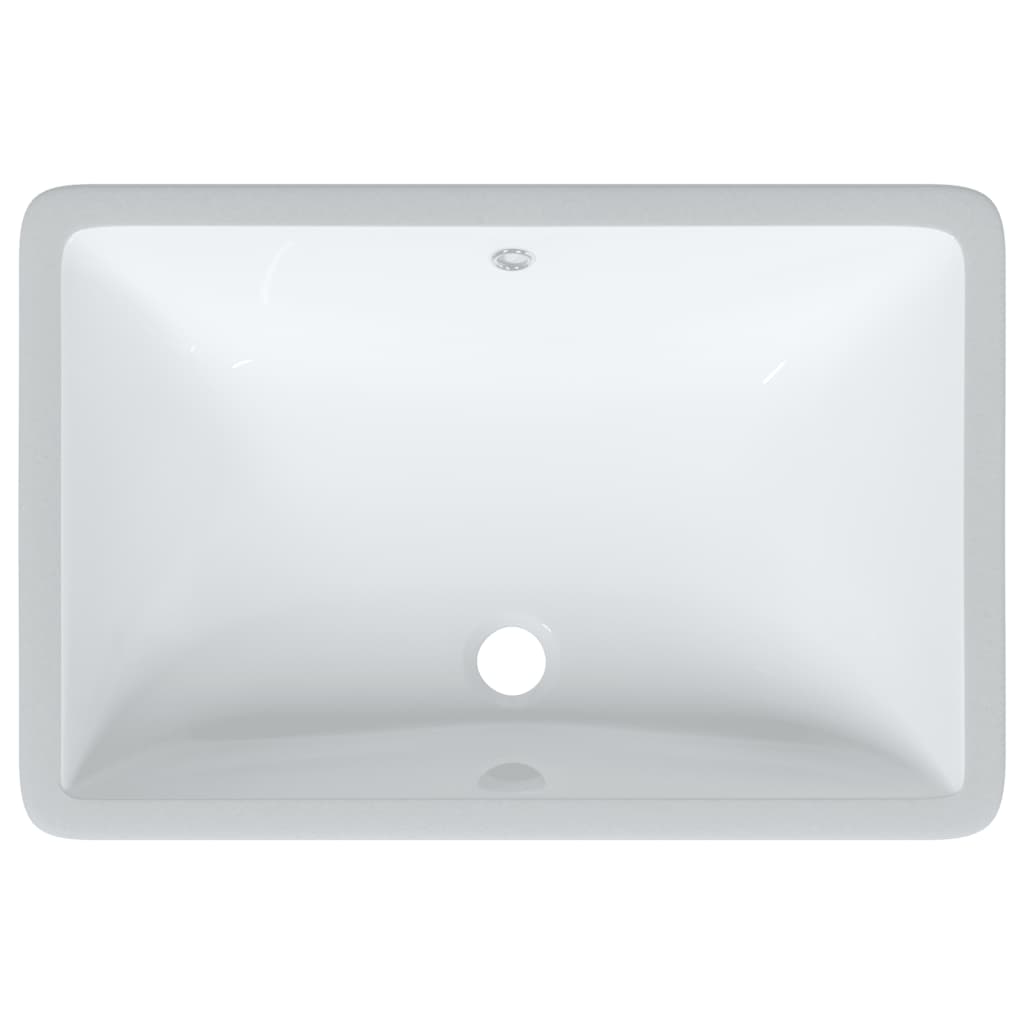 White bathroom sink 60x40x21 cm, oval, ceramic