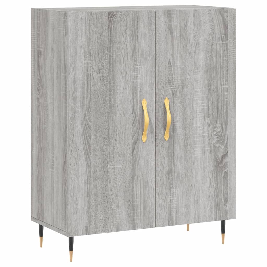 Wardrobe, sonoma gray, 69.5x34x90 cm, composite wood