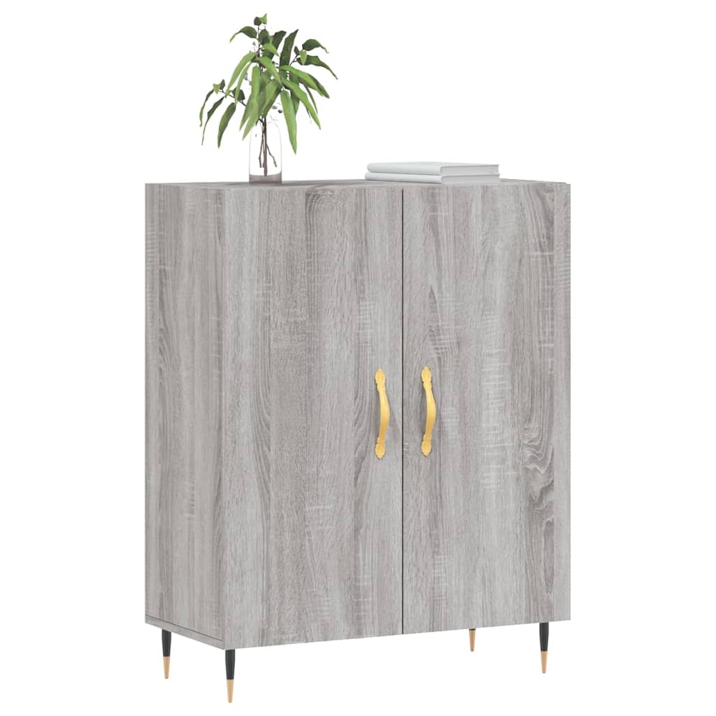 Wardrobe, sonoma gray, 69.5x34x90 cm, composite wood