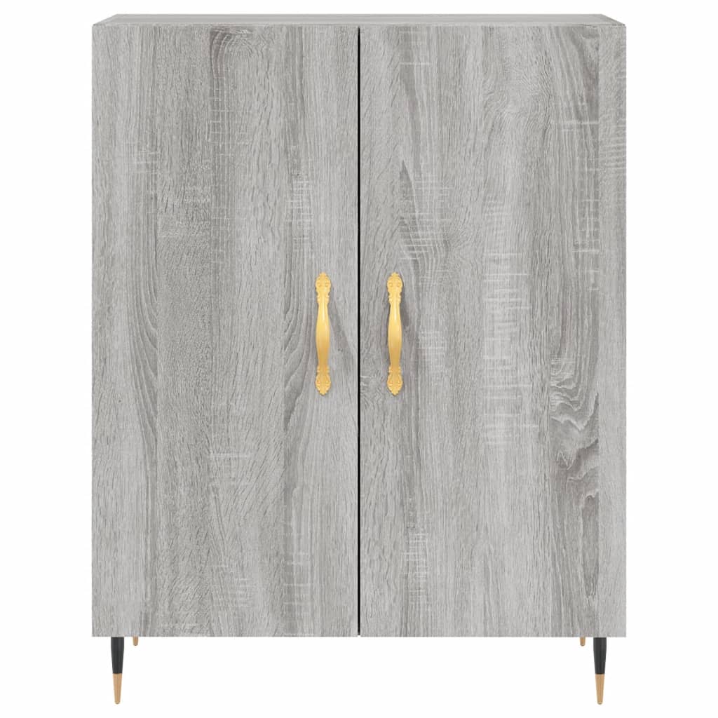 Wardrobe, sonoma gray, 69.5x34x90 cm, composite wood