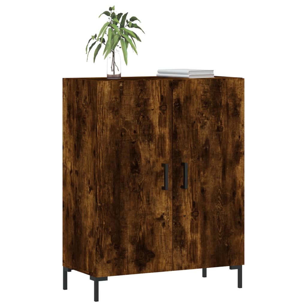 Wardrobe, smoky oak, 69.5x34x90 cm, composite wood