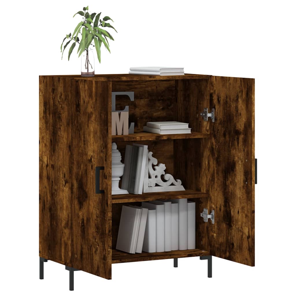 Wardrobe, smoky oak, 69.5x34x90 cm, composite wood