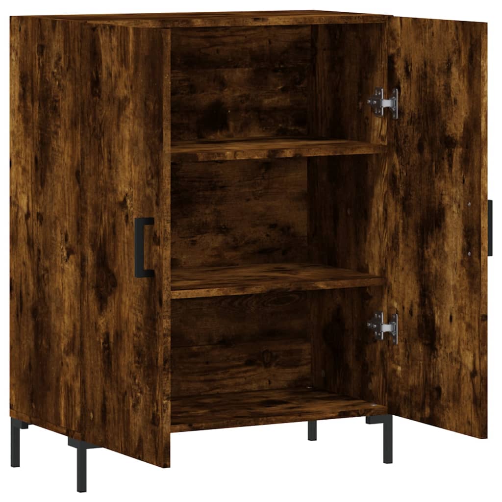 Wardrobe, smoky oak, 69.5x34x90 cm, composite wood